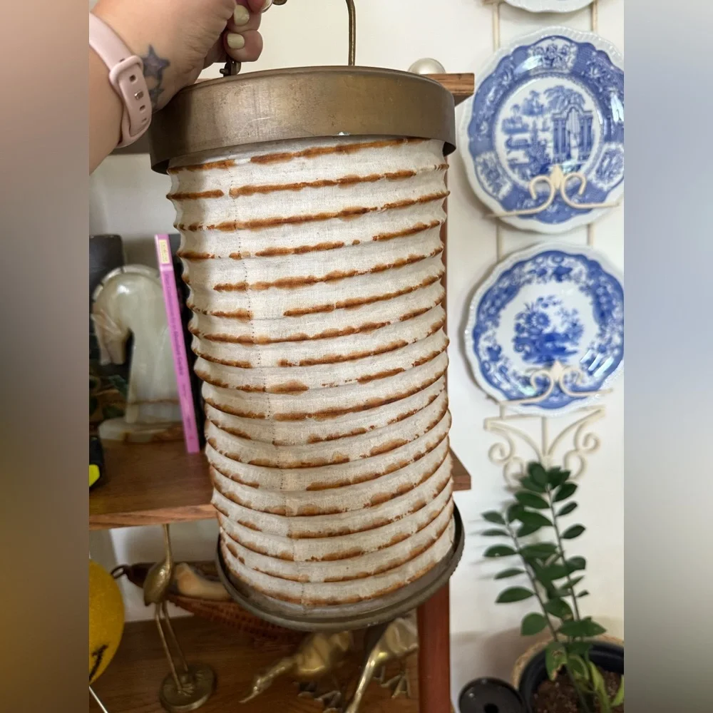 Vintage Brass Lantern Hanging Cutouts